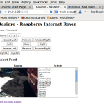 Raspberry Internet Rover Part 4 - NodeJS HTML Client Screenshot-Rasinro – Rasberry Internet Rover – Mozilla Firefox-2